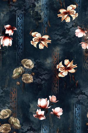 香云纱印花花型图片