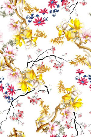 香云纱印花花型图片
