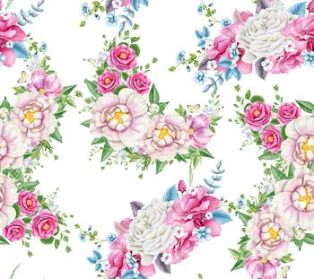 数码定位花印花花型图片