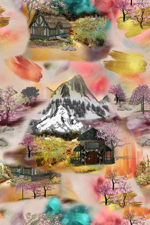 花卉印花花型图片