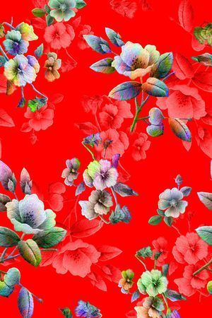 梅花印花花型图片
