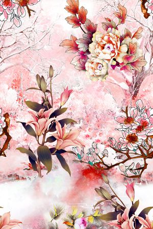 香云纱印花花型图片