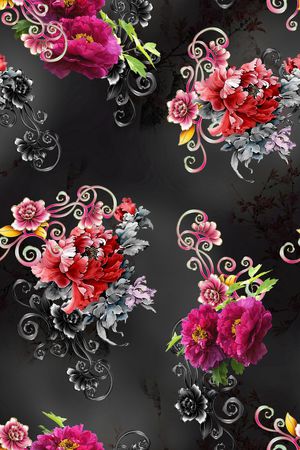香云纱印花花型图片