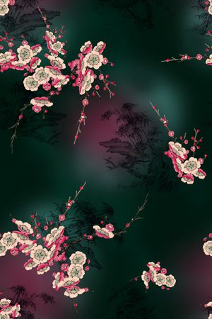 香云纱印花花型图片