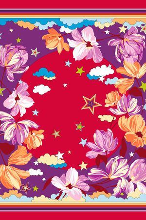 花卉印花花型图片