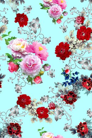 香云纱印花花型图片