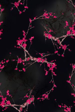 梅花印花花型图片