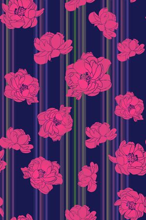 条纹印花花型图片