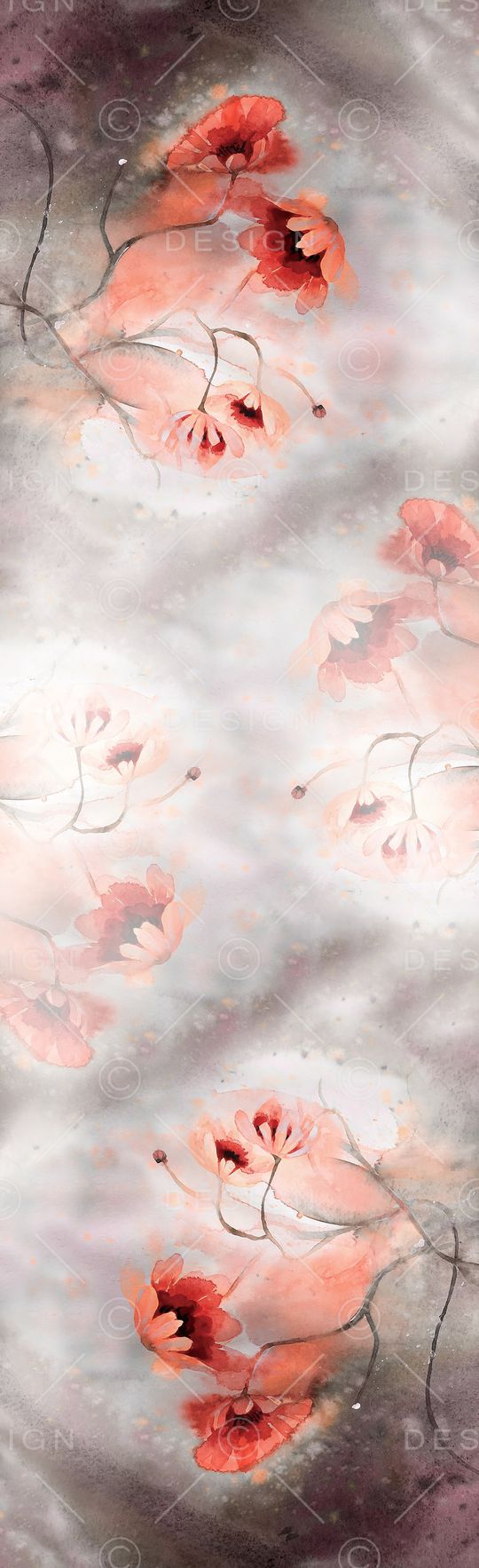 兰花印花花型图片