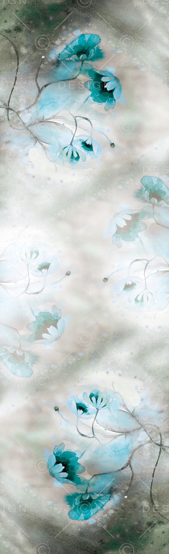 兰花印花花型图片