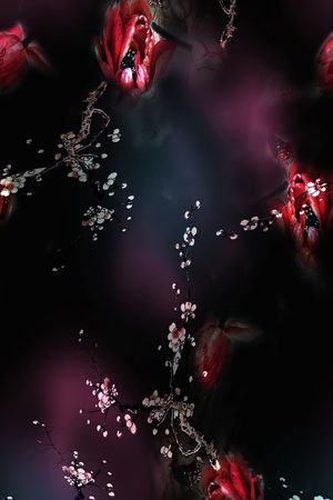 梅花印花花型图片