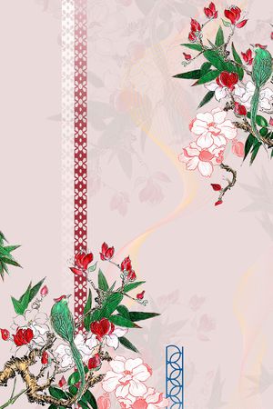 定位花印花花型图片
