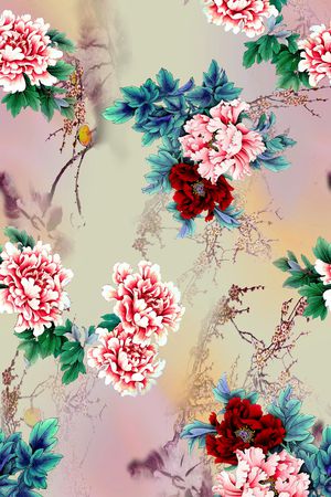 香云纱印花花型图片