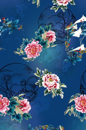 香云纱印花花型图片