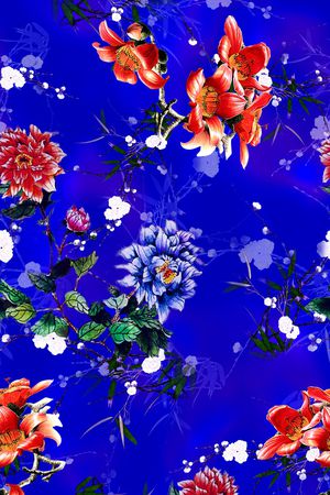 梅花印花花型图片