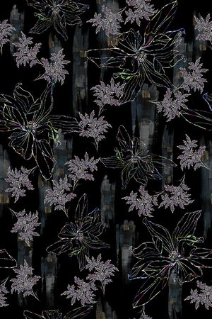 几何花卉印花花型图片