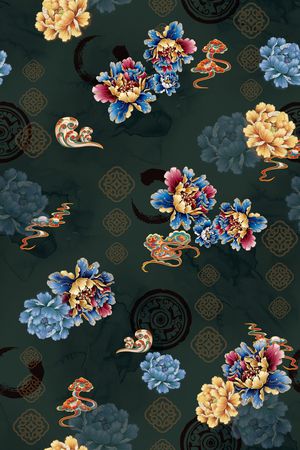 花卉印花花型图片