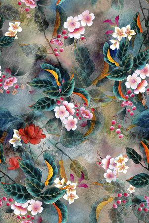 香云纱印花花型图片