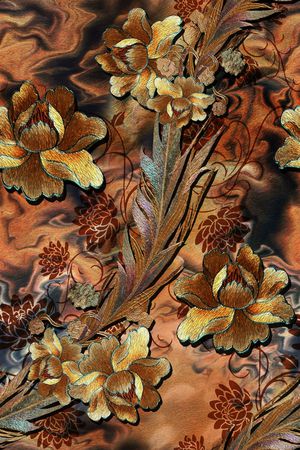 香云纱印花花型图片