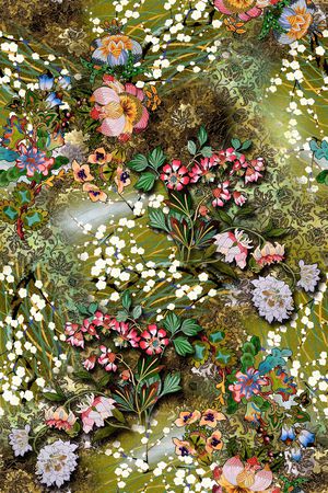 香云纱印花花型图片