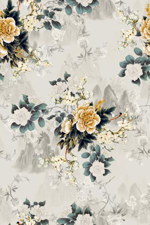 花卉印花花型图片