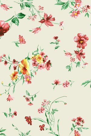 花卉印花花型图片