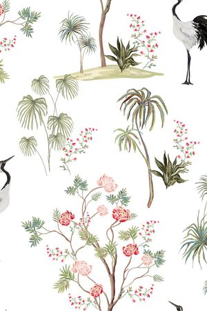 水彩印花花型图片