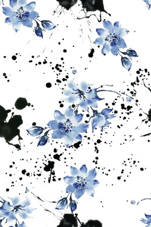 简约印花花型图片