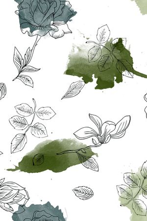 简约印花花型图片