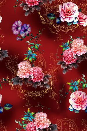香云纱印花花型图片