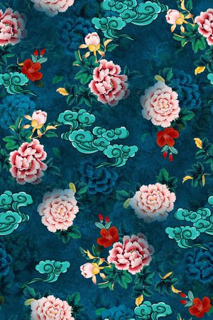 香云纱印花花型图片