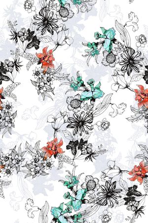肌理印花花型图片