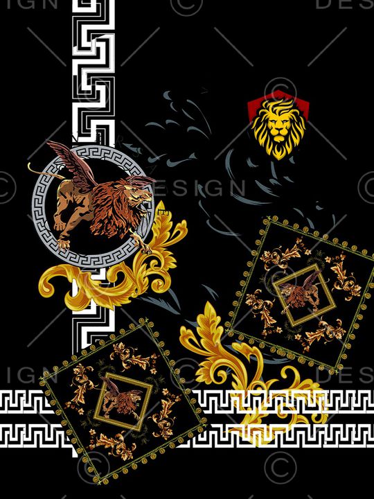 字母印花花型图片