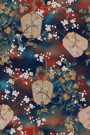 香云纱印花花型图片
