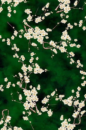 梅花印花花型图片
