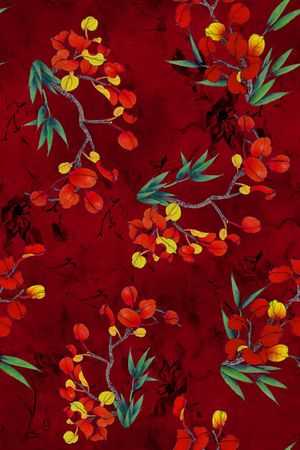 香云纱印花花型图片