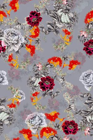 香云纱印花花型图片
