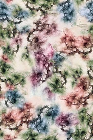 水彩印花花型图片