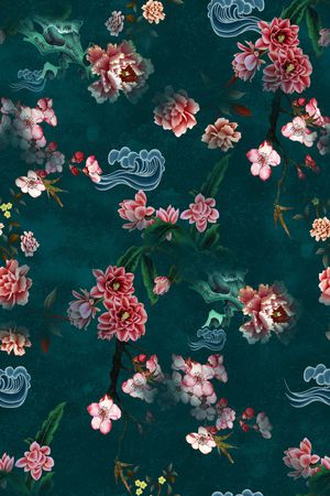 花卉印花花型图片