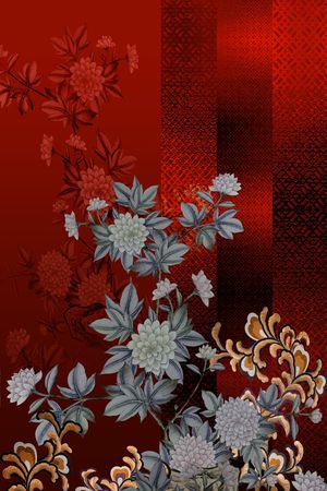 底纹印花花型图片
