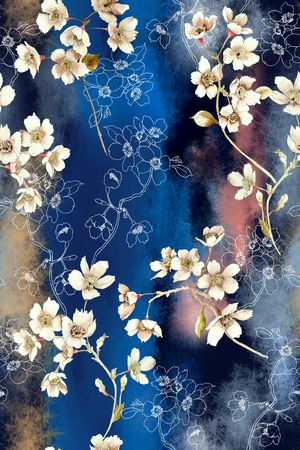 肌理印花花型图片