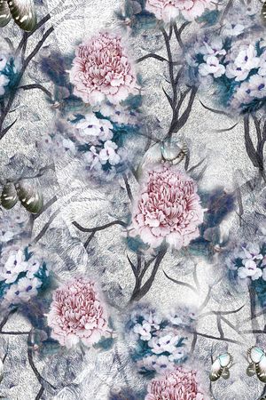 花卉印花花型图片