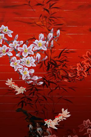 真丝印花花型图片