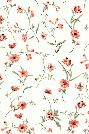 花卉印花花型图片