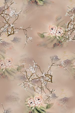 香云纱印花花型图片