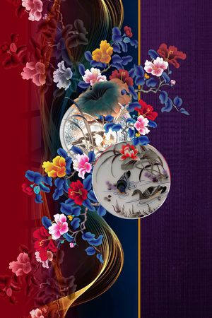 底纹印花花型图片