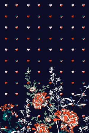 女装定位花印花花型图片