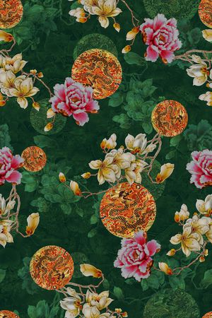 花卉印花花型图片