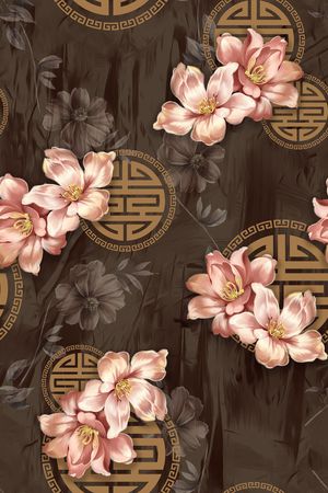 肌理印花花型图片