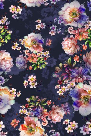 花卉印花花型图片